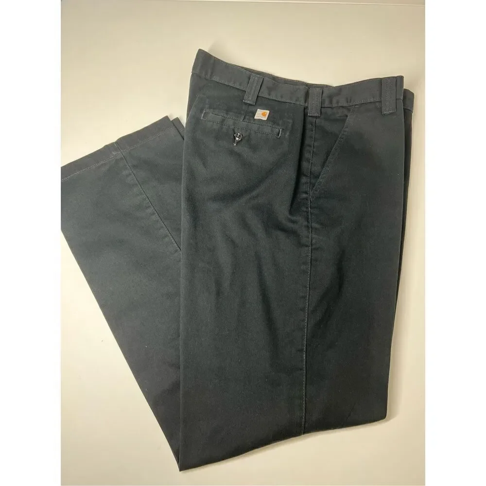 Carhartt Black Chino Pants - Men’s Size 38 x 34 Relaxed Fit